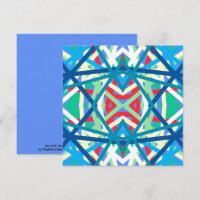 Cornflower Balanced Harmony Colours Abstract Lines
