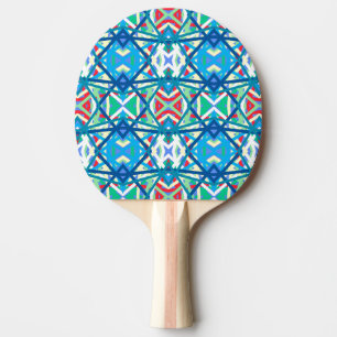 Cornflower Balanced Harmony Colours Abstract Lines Ping Pong Paddle