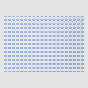 Cornflower Blue and White: Geometriana Tissue Paper