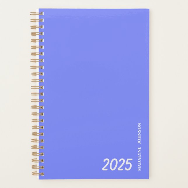 Cornflower Blue Dated My Daily Planner (Front)