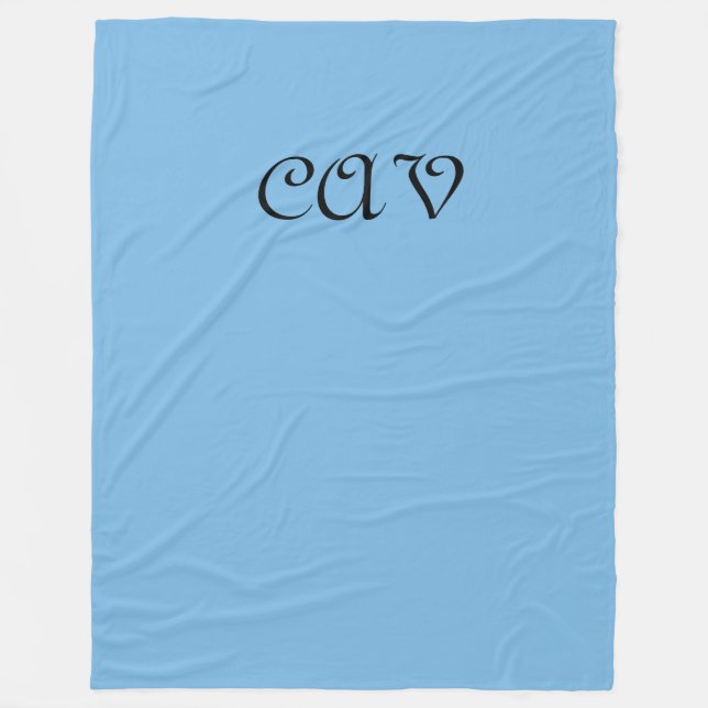 Cornflower Blue  Fleece Blanket (Front)