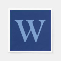 Cornflower Blue Initial Letter | Sapphire Blue