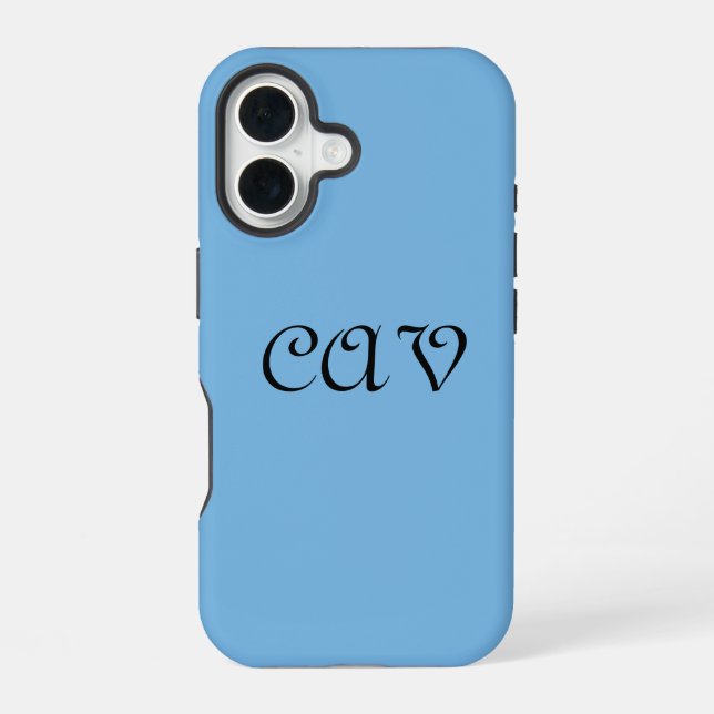 Cornflower Blue  iPhone 16 Case (Back)