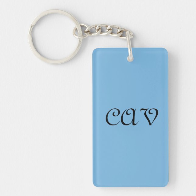 Cornflower Blue  Key Ring (Front)