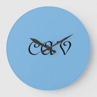 Cornflower Blue Large Clock