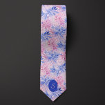 Cornflower Blue & Mauve Floral Tie<br><div class="desc">Elevate your wedding attire with our Cornflower Blue & Mauve Floral Neck Tie. The floral pattern in cornflower blue and mauve adds a touch of charm and sophistication. Be sure to complete the look with our coordinating socks for a polished ensemble.</div>