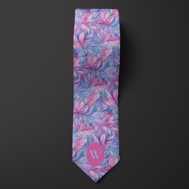 Cornflower Blue & Mauve Watercolor Tie (Creator Uploaded)