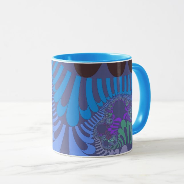 Cornflower Blue Mod Mug (Front Right)