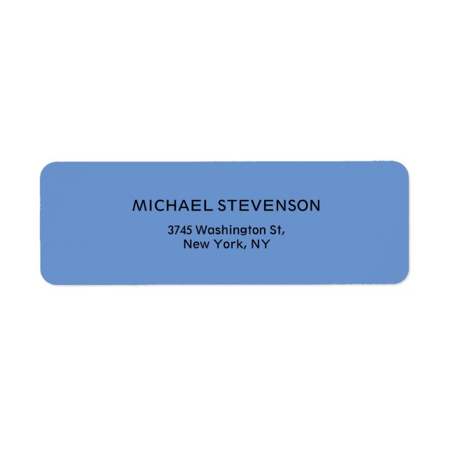 Cornflower Blue Modern Minimalist Plain (Front)