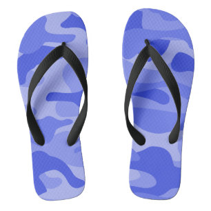 Cornflower Blue Monocolor Camo Jandals