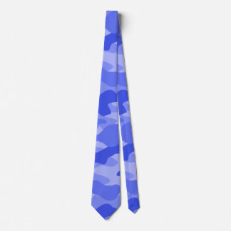 Cornflower Blue Monocolor Camo Tie