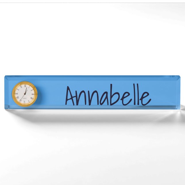 Cornflower Blue Nameplate (Front)