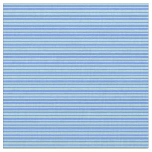 Cornflower Blue & Powder Blue Stripes Fabric
