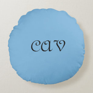 Cornflower Blue  Round Cushion