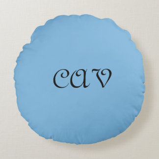 Cornflower Blue  Round Cushion
