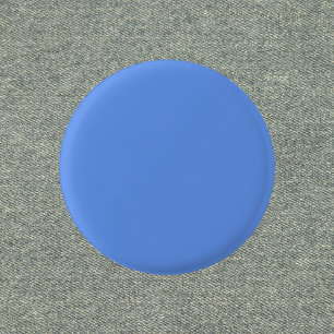 Cornflower Blue Solid Colour 3 Cm Round Badge