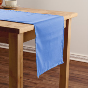 Cornflower Blue Solid Colour Short Table Runner