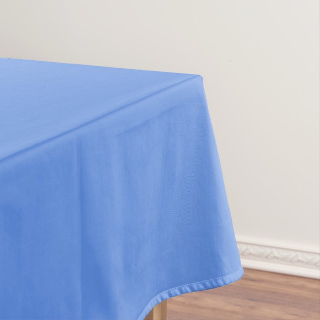 Cornflower Blue Solid Colour Tablecloth (In Situ)