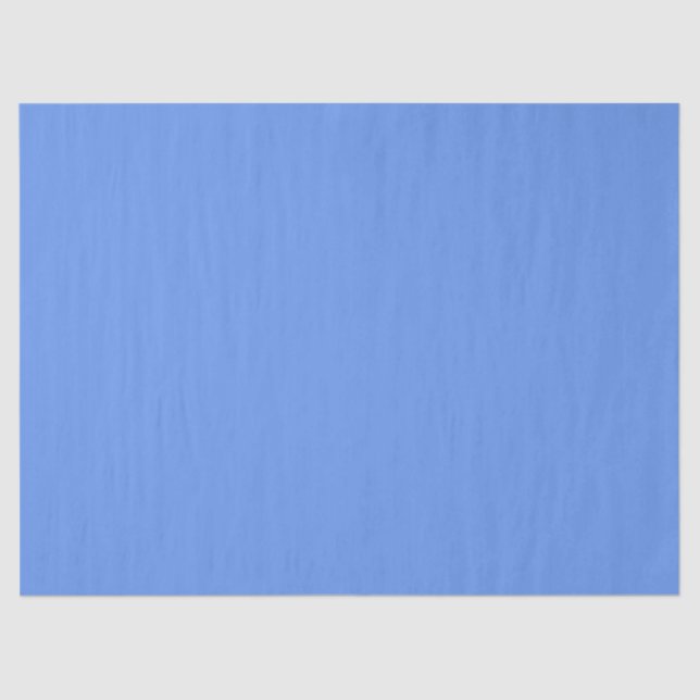 Cornflower Blue Solid Colour Tissue Paper (Front)