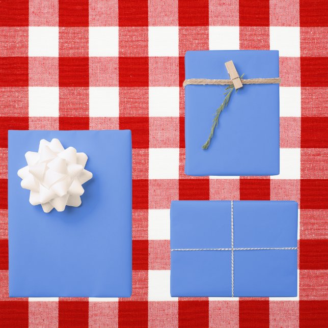 Cornflower Blue Solid Colour Wrapping Paper Sheet (Creator Uploaded)