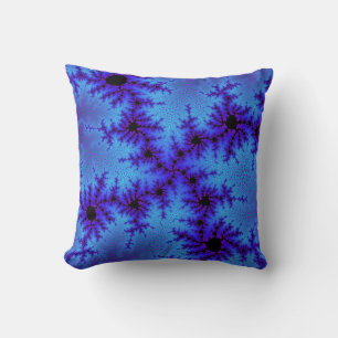 Cornflower Blue Speckle Throw Pillow