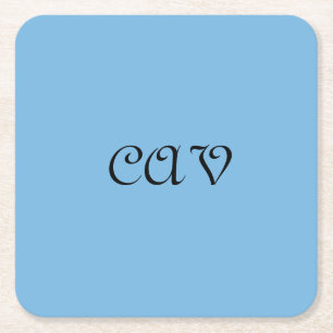 Cornflower Blue  Square Paper Coaster