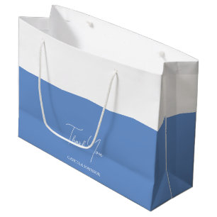Cornflower Blue Wedding Large Gift Bag