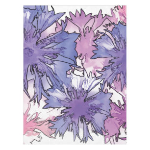 Cornflower Collage Tablecloth