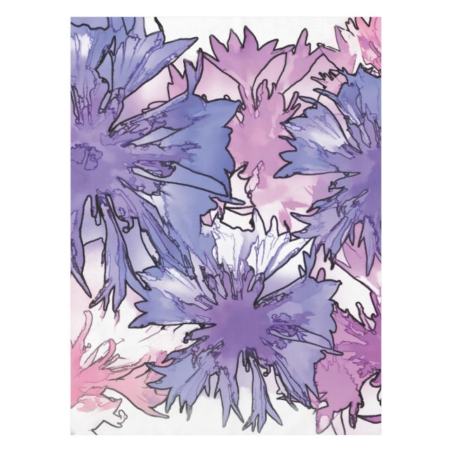 Cornflower Collage Tablecloth (Front)