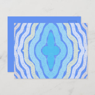 Cornflower Complimentary Colours Shabby Chic Desig Postcard