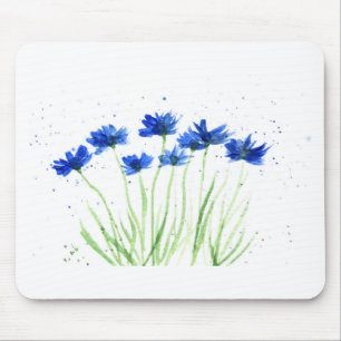 Cornflowers flowers mouse pad