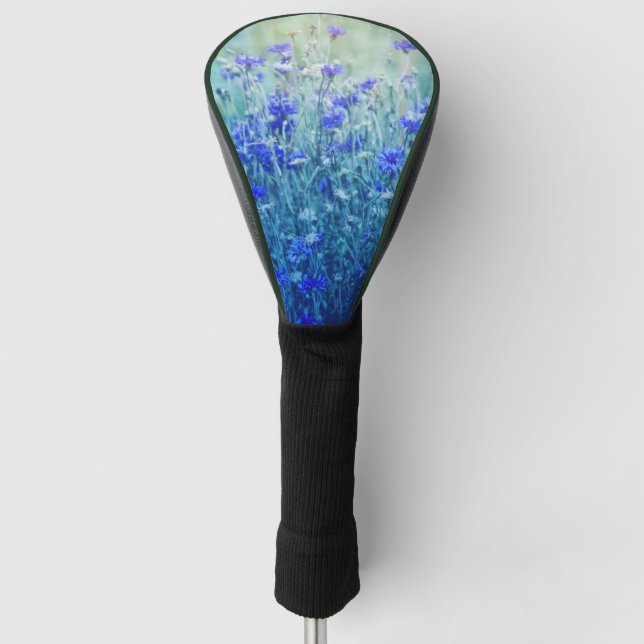 Cornflowers Golf Head Cover (Front)