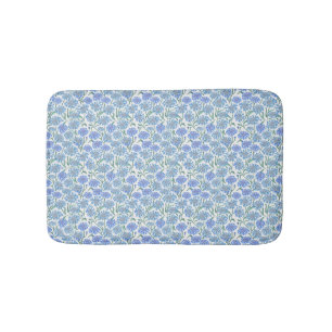 Cornflowers In Crayon Blue Bath Mat