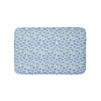 Cornflowers In Crayon Blue Bath Mat
