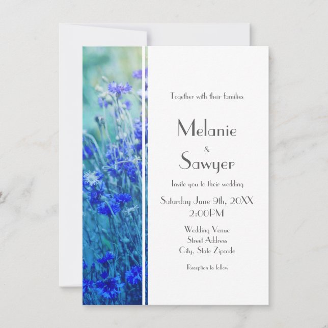 Cornflowers Invitation (Front)