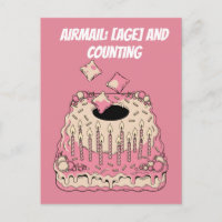 Cornhole Airmail Birthday Cake Joke Humour