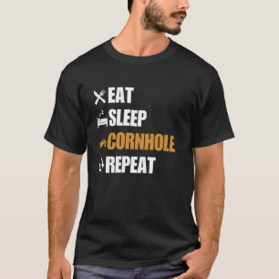 Cornhole Art For Men Women Lawn Game Cornhole Play T-Shirt