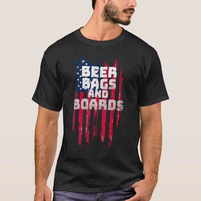 Cornhole   Beer Bags And Boards T-Shirt (Front)