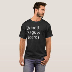 Cornhole Beer & Bags & Boards T-Shirt