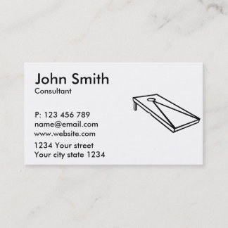 Cornhole Business Card