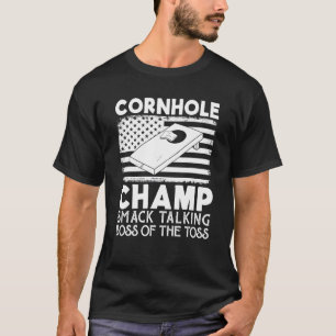 Cornhole Champ Smack Talking Boss Of The Toss Cor T-Shirt