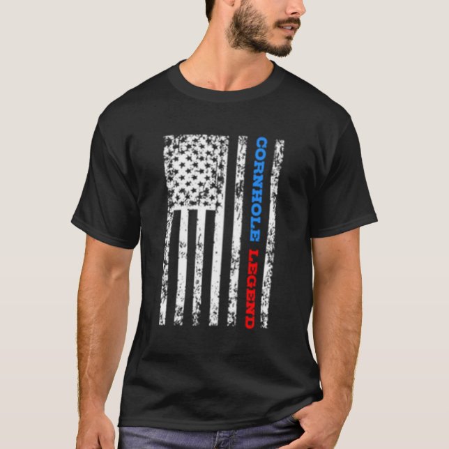 Cornhole Champion Bean Bag Corn Hole Toss T-Shirt (Front)