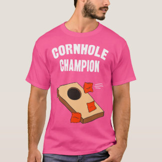 Cornhole Champion Funny Bean Bag Toss T-Shirt