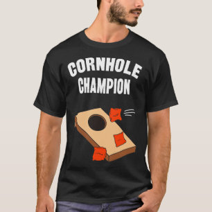 Cornhole Champion Funny Bean Bag Toss T-Shirt