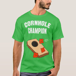 Cornhole Champion Funny Bean Bag Toss T-Shirt