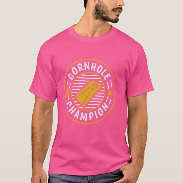 Cornhole Champion - Funny Cornhole Game Lover T-Shirt (Front)