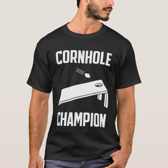 Cornhole Champion Tailgate Party Summer Barbecue B T-Shirt (Front)