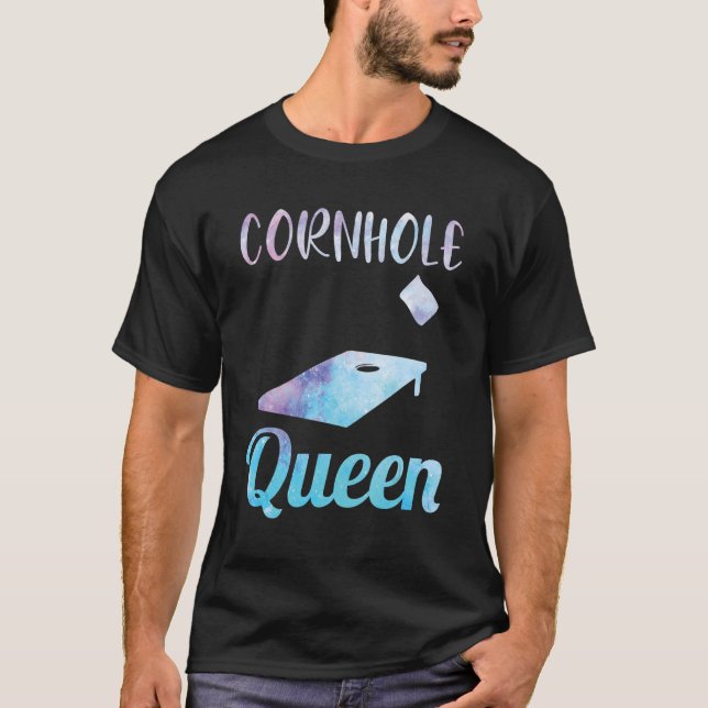 Cornhole Corn Hole Cornhole Queen T-Shirt (Front)