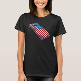 Cornhole Corn Hole Patriotic T-Shirt