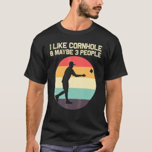 Cornhole Designs For Men Women Bean Bag Toss Playe T-Shirt